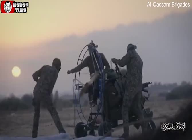 Video :A propaganda video demonstrates how Hamas militants use paragliders to inflict havoc